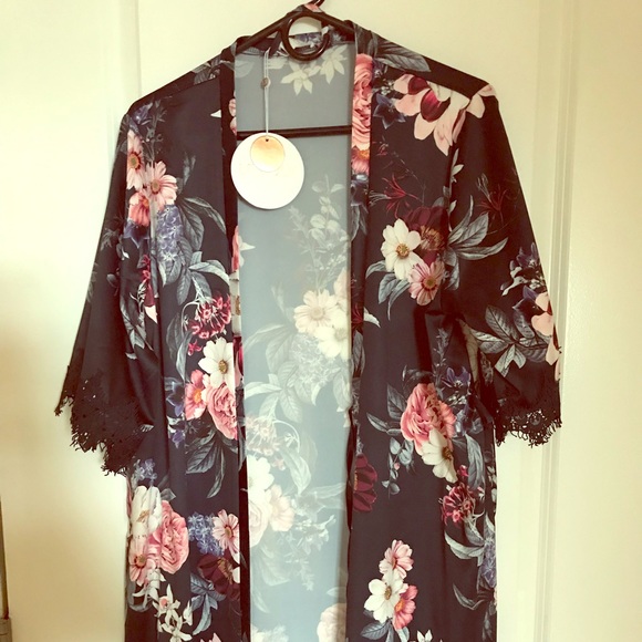 Le Rose Navy robe - Picture 1 of 4